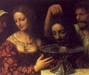 Bernadino Luini The Executioner Presents John the Bapist's Head to Herod oil painting artist